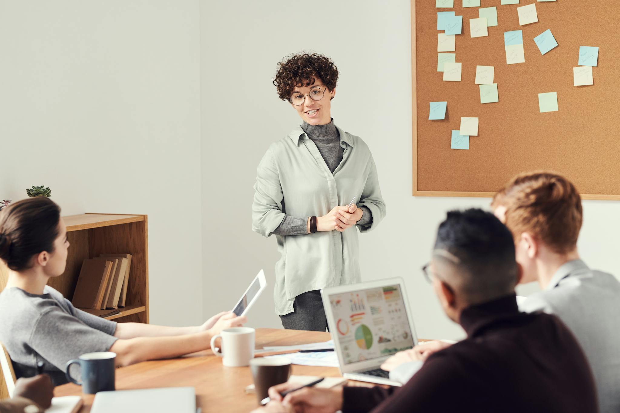 diverse team discussing ideas during an office