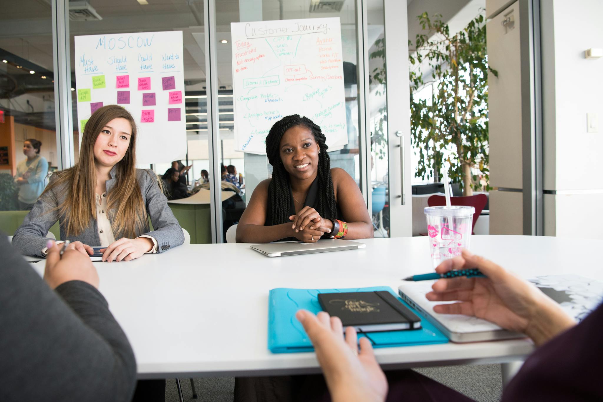 professional team meeting with diverse group in